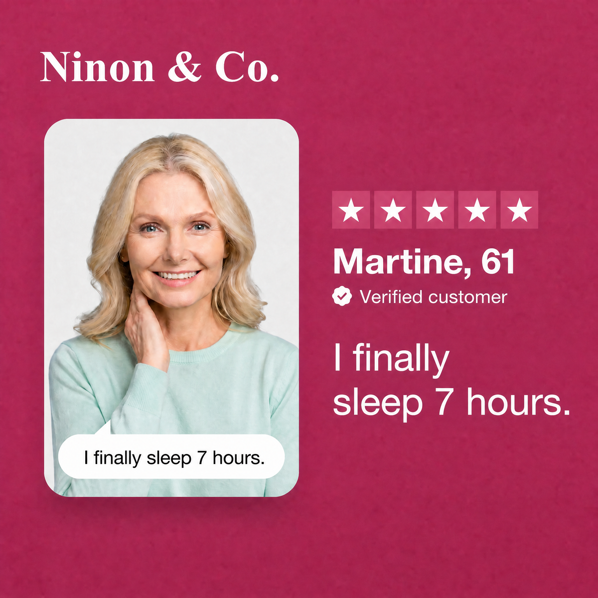 Verified customer review