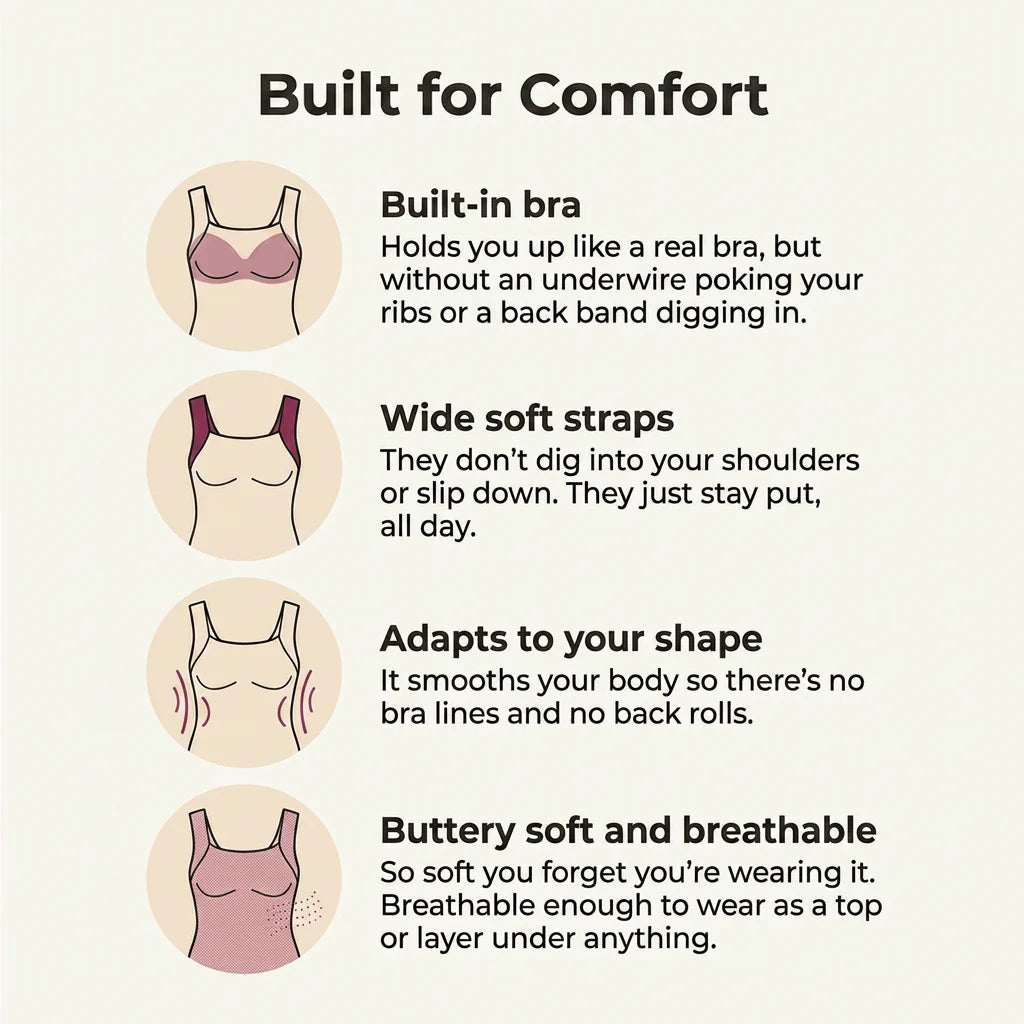 Ninon & Co Built-In Bra Comfort Shaper Tank